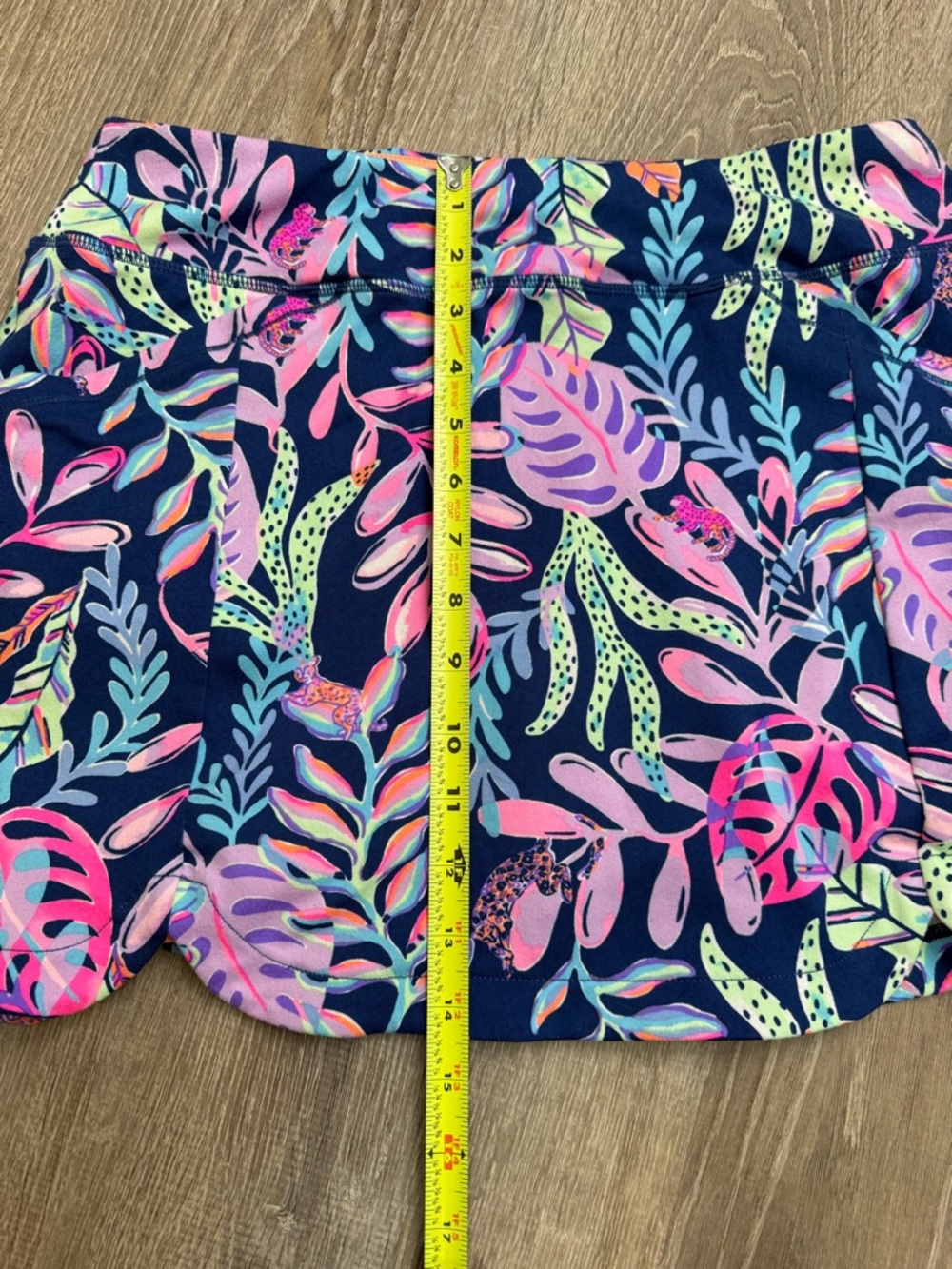 Lilly Pulitzer Luxletic Sabbia Skort You've Been Spotted Oyster Bay Navy Medium - Picture 6 of 12